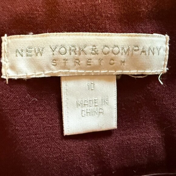 Loft Pencil Skirt - Wine - 10 - Picture 3 of 4